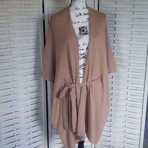 Anthropologie Saturday Sunday tan Lucía tied new belted kimono O/S